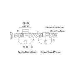 Pushbuton Sarı 19mm