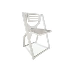 Jolly Katlanır Sandalye Beyaz Bambu