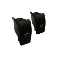 Silecek Kontrol Switch Siyah 12-24V