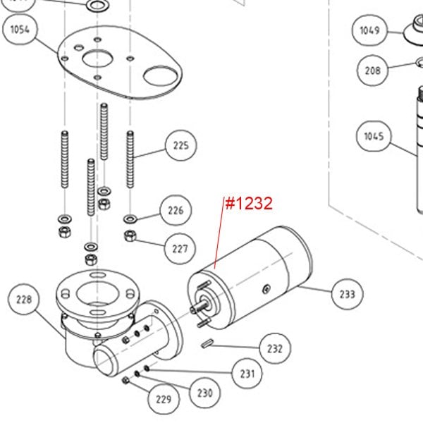 Irgat Motor X1-X2 #1232A 12V 700W