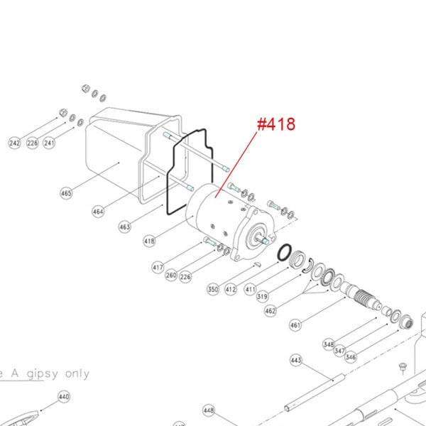 Irgat Motor Falkon #418H 24V 1700W
