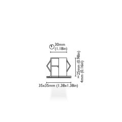 Merdiven Aydınlatma Gavi 35 24KT Altın Kaplama IP65