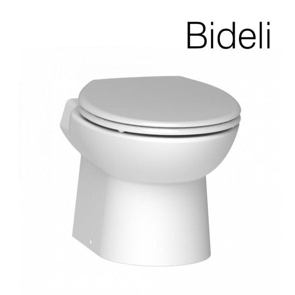 Sanimarin 32 Luxe Bideli Alçak Taş Tuvalet 24V Üç Kademeli Dokunmatik Kumandalı