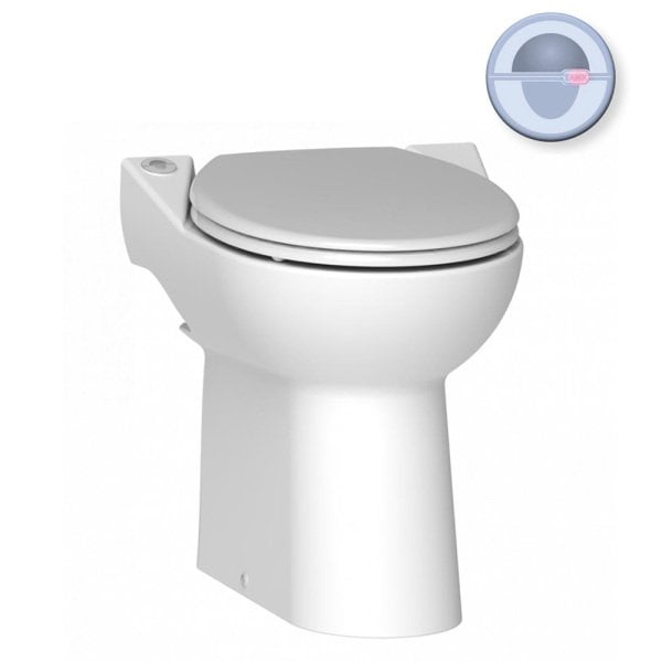 Sanimarin 43 Comfort Luxe Yüksek Taş Tuvalet 12V Otomatik Çift Kademeli Buton