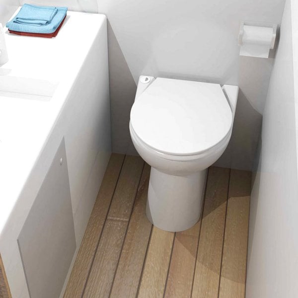 Sanimarin 43 Luxe Yüksek Taş Tuvalet 24V Üç Kademeli Dokunmatik Kumanda