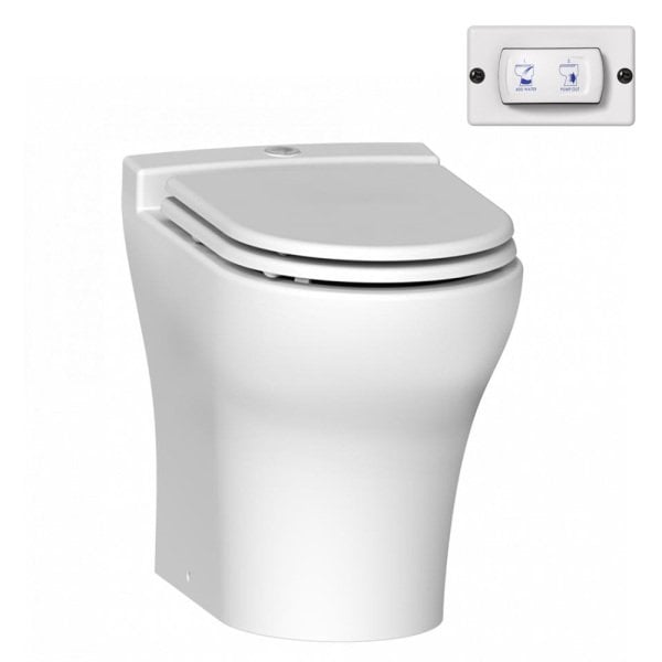 Sanimarin Exclusive Medium Comfort Yüksek Taş Tuvalet 24V Manüel Ayarlı Elektrikli Kumanda