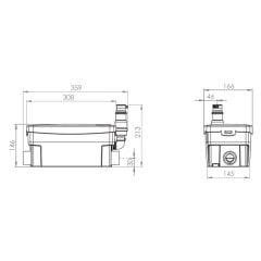 Sanimarin Pompa 12V Komple Motor