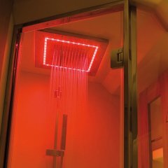 Yüzeye Montaj Duş Başlığı RGB 350X350X18 mm